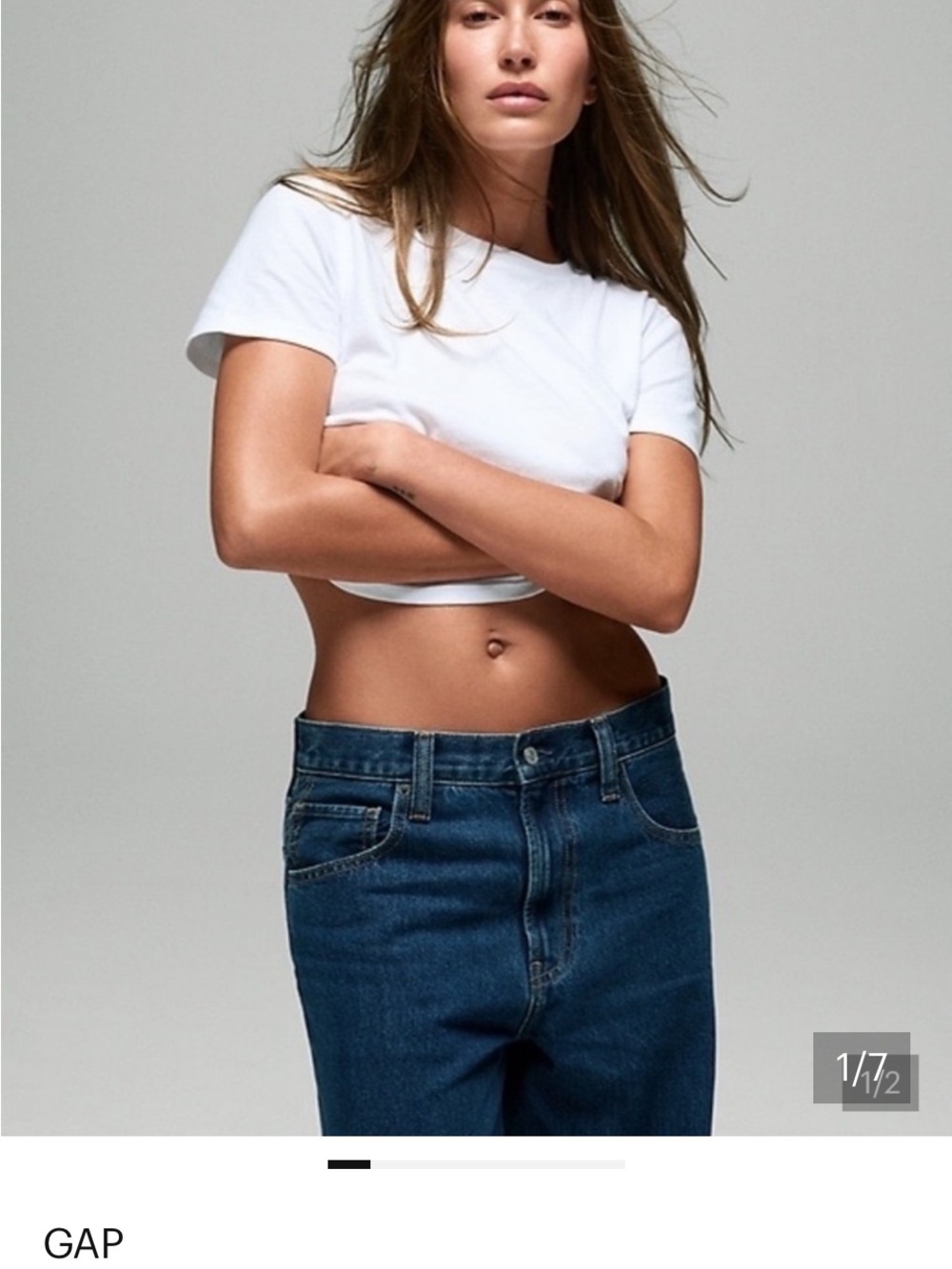 New With Tags GAP x Hailey Bieber Extra Baggy Jeans in Medium Indigo